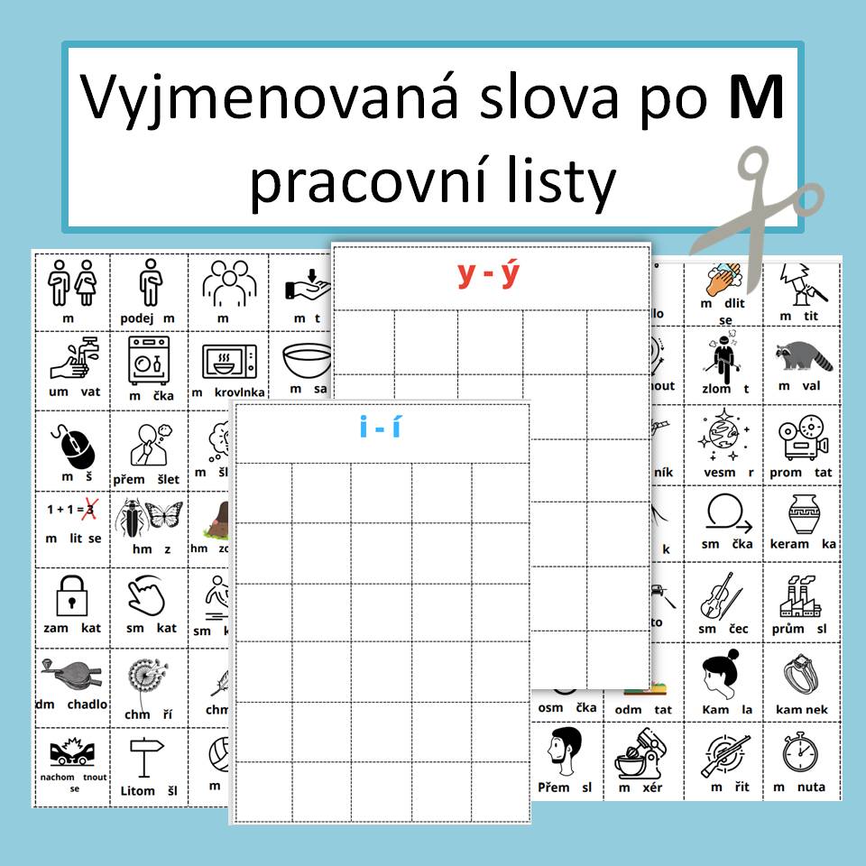 Vyjmenovaná slova po M pracovní listy Český jazyk UčiteléUčitelům cz